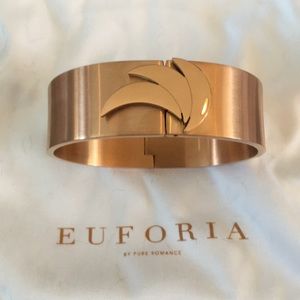 Euforia Brushed Rose Gold Bangle